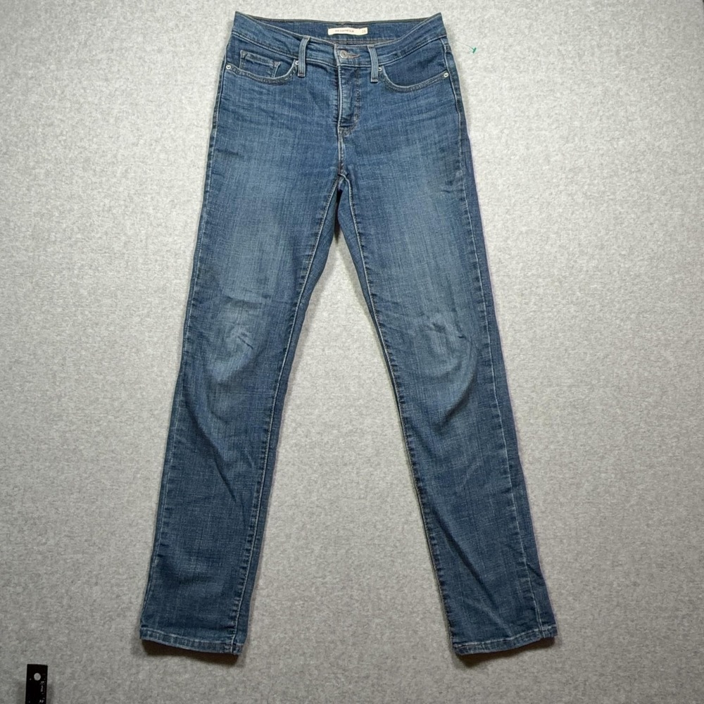 Levis 312 Shaping Slim Jeans Womens 26x29.5 Medium Wash Blue Mid Rise Stretch